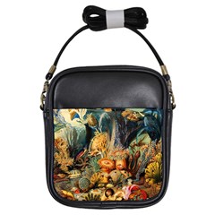 Underwater Girls Sling Bags by Valentinaart