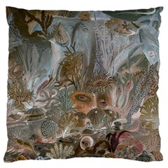 Underwater Large Cushion Case (one Side) by Valentinaart