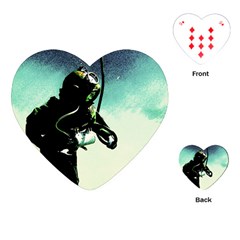 Underwater Playing Cards (heart)  by Valentinaart