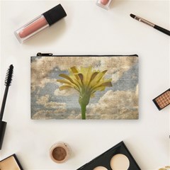 Shabby Chic Style Flower Over Blue Sky Photo  Cosmetic Bag (small)  by dflcprints