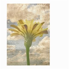 Shabby Chic Style Flower Over Blue Sky Photo  Small Garden Flag (two Sides) by dflcprints