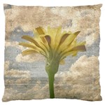 Shabby Chic Style Flower Over Blue Sky Photo  Large Cushion Case (One Side) Front