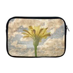 Shabby Chic Style Flower Over Blue Sky Photo  Apple Macbook Pro 17  Zipper Case by dflcprints