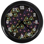 Triangle shapes                              Wall Clock (Black) Front