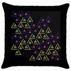 Triangle Shapes                              Throw Pillow Case (black) by LalyLauraFLM