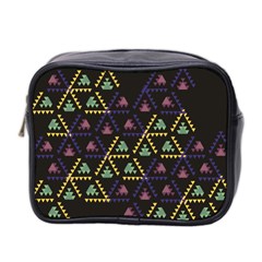 Triangle Shapes                              Mini Toiletries Bag (two Sides) by LalyLauraFLM