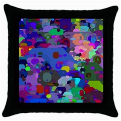 Big And Small Shapes                             Throw Pillow Case (black) by LalyLauraFLM