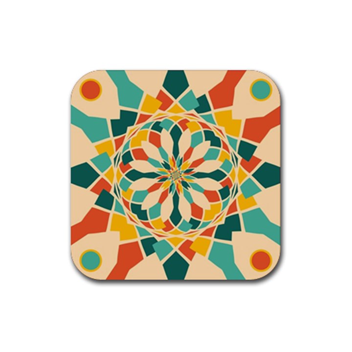 Summer Festival Rubber Coaster (Square) 