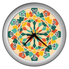 Summer Festival Wall Clocks (silver)  by linceazul