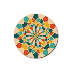 Summer Festival Rubber Coaster (round)  by linceazul