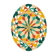 Summer Festival Oval Filigree Ornament (Two Sides)