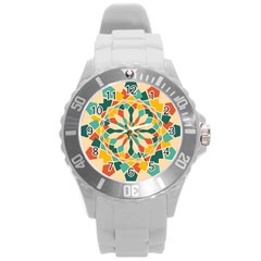 Summer Festival Round Plastic Sport Watch (l) by linceazul