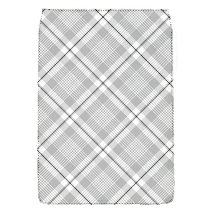 Grey Diagonal Plaid Flap Covers (S) 