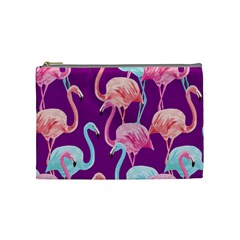 Flamingo Cosmetic Bag (medium) by PattyVilleDesigns