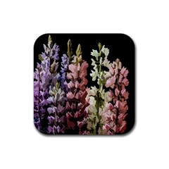 Flowers Rubber Coaster (square)  by Valentinaart