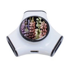 Flowers 3-port Usb Hub by Valentinaart