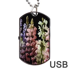 Flowers Dog Tag Usb Flash (two Sides) by Valentinaart