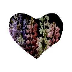 Flowers Standard 16  Premium Heart Shape Cushions by Valentinaart