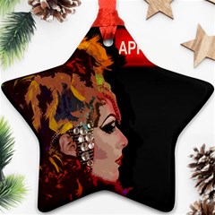 Transvestite Star Ornament (two Sides) by Valentinaart