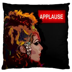 Transvestite Large Cushion Case (two Sides) by Valentinaart