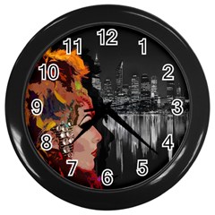 Transvestite Wall Clocks (black) by Valentinaart