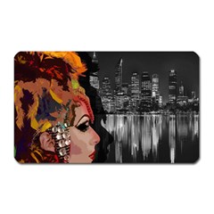 Transvestite Magnet (rectangular) by Valentinaart