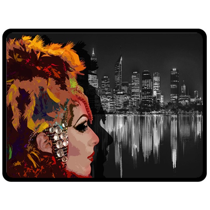 Transvestite Fleece Blanket (Large) 