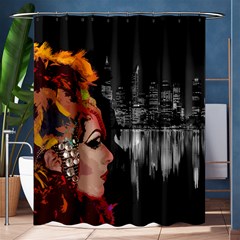 Transvestite Shower Curtain 60  X 72  (medium)  by Valentinaart