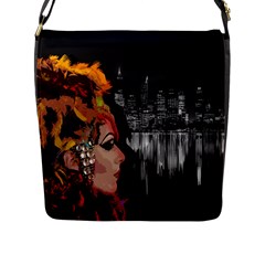 Transvestite Flap Messenger Bag (l)  by Valentinaart