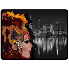 Transvestite Double Sided Fleece Blanket (large)  by Valentinaart