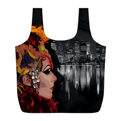 Transvestite Full Print Recycle Bags (l)  by Valentinaart