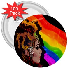 Transvestite 3  Buttons (100 Pack)  by Valentinaart