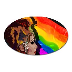 Transvestite Oval Magnet