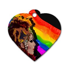 Transvestite Dog Tag Heart (Two Sides)