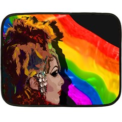 Transvestite Fleece Blanket (mini) by Valentinaart