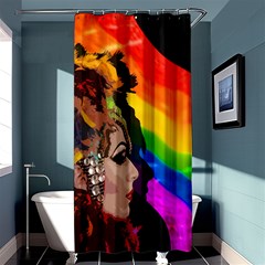 Transvestite Shower Curtain 36  x 72  (Stall) 