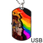 Transvestite Dog Tag USB Flash (Two Sides) Front