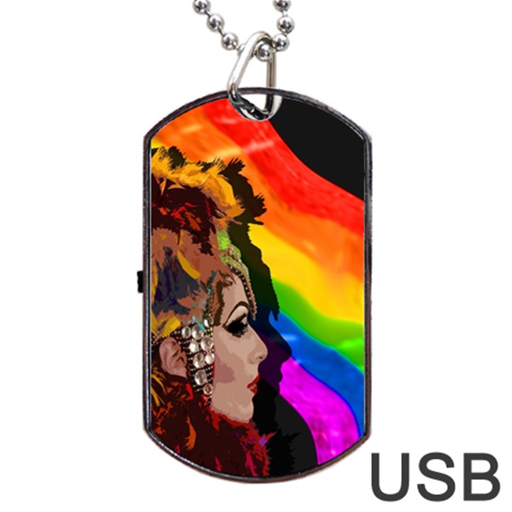 Transvestite Dog Tag USB Flash (Two Sides)