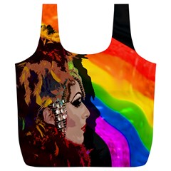 Transvestite Full Print Recycle Bags (l)  by Valentinaart