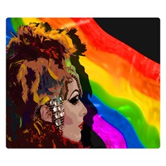 Transvestite Double Sided Flano Blanket (small)  by Valentinaart