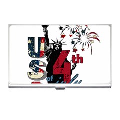 4th Of July Independence Day Business Card Holders by Valentinaart