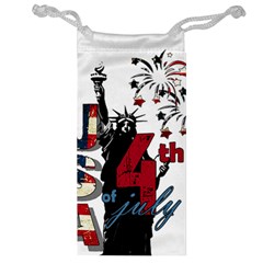 4th Of July Independence Day Jewelry Bag by Valentinaart