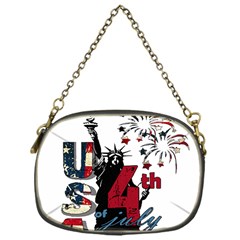 4th Of July Independence Day Chain Purses (one Side)  by Valentinaart