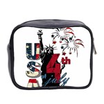 4th of July Independence Day Mini Toiletries Bag 2-Side Back