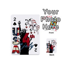 4th Of July Independence Day Playing Cards 54 (mini)  by Valentinaart