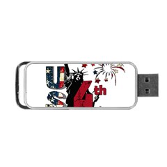 4th Of July Independence Day Portable Usb Flash (two Sides) by Valentinaart