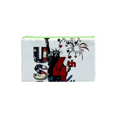 4th Of July Independence Day Cosmetic Bag (xs) by Valentinaart