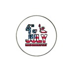 4th of July Independence Day Hat Clip Ball Marker (4 pack) Front