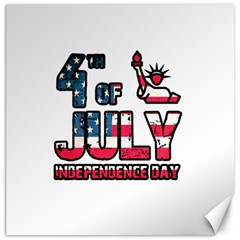 4th Of July Independence Day Canvas 12  X 12   by Valentinaart