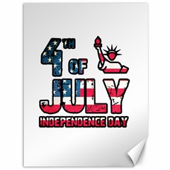 4th Of July Independence Day Canvas 36  X 48   by Valentinaart